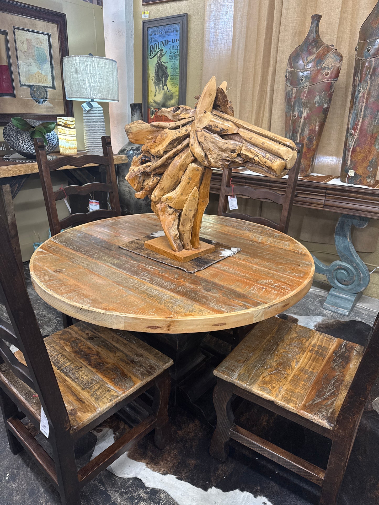 F4 42” Round Dinning Table