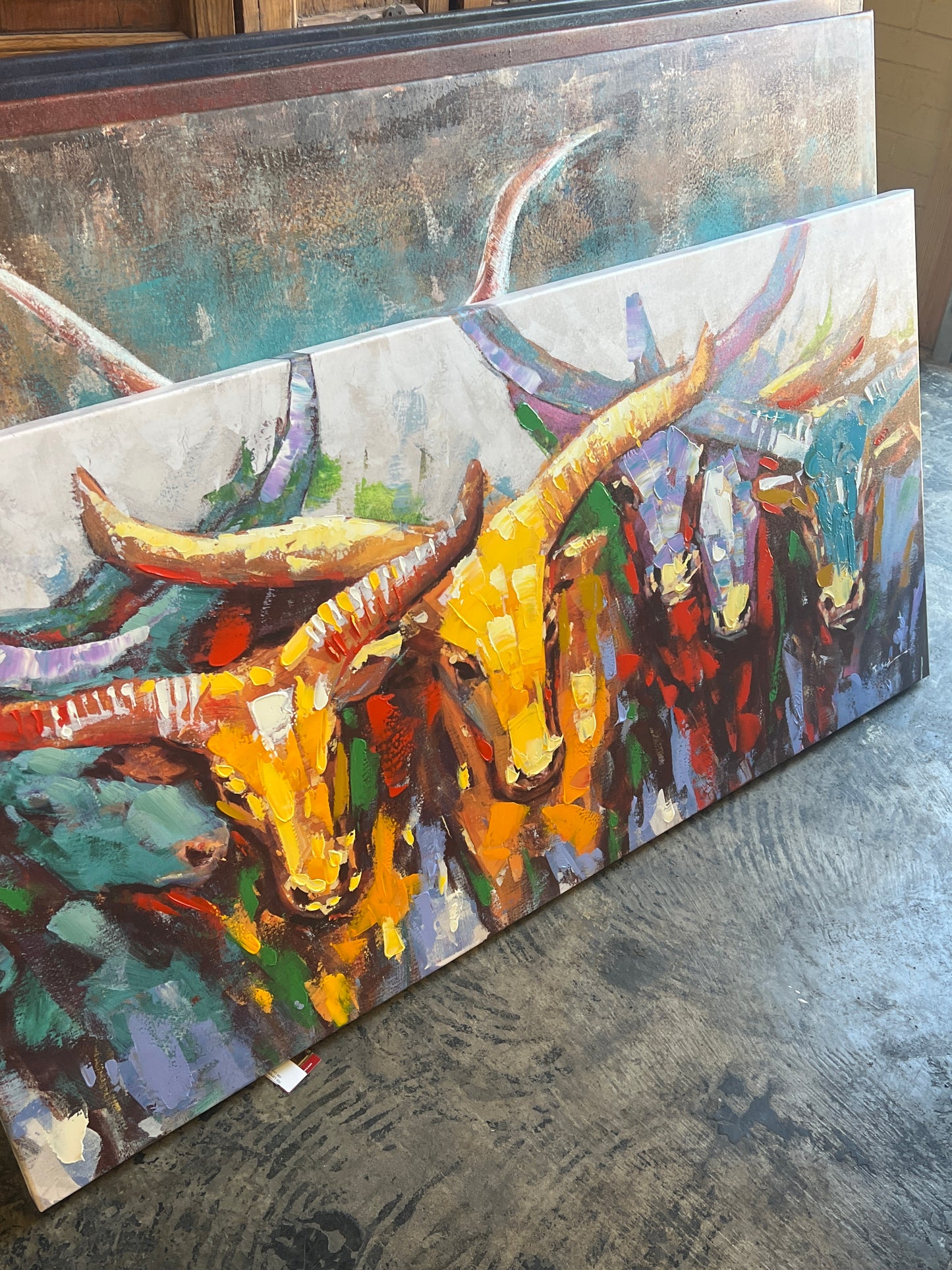 RB Bull Herd Canvas RA0031