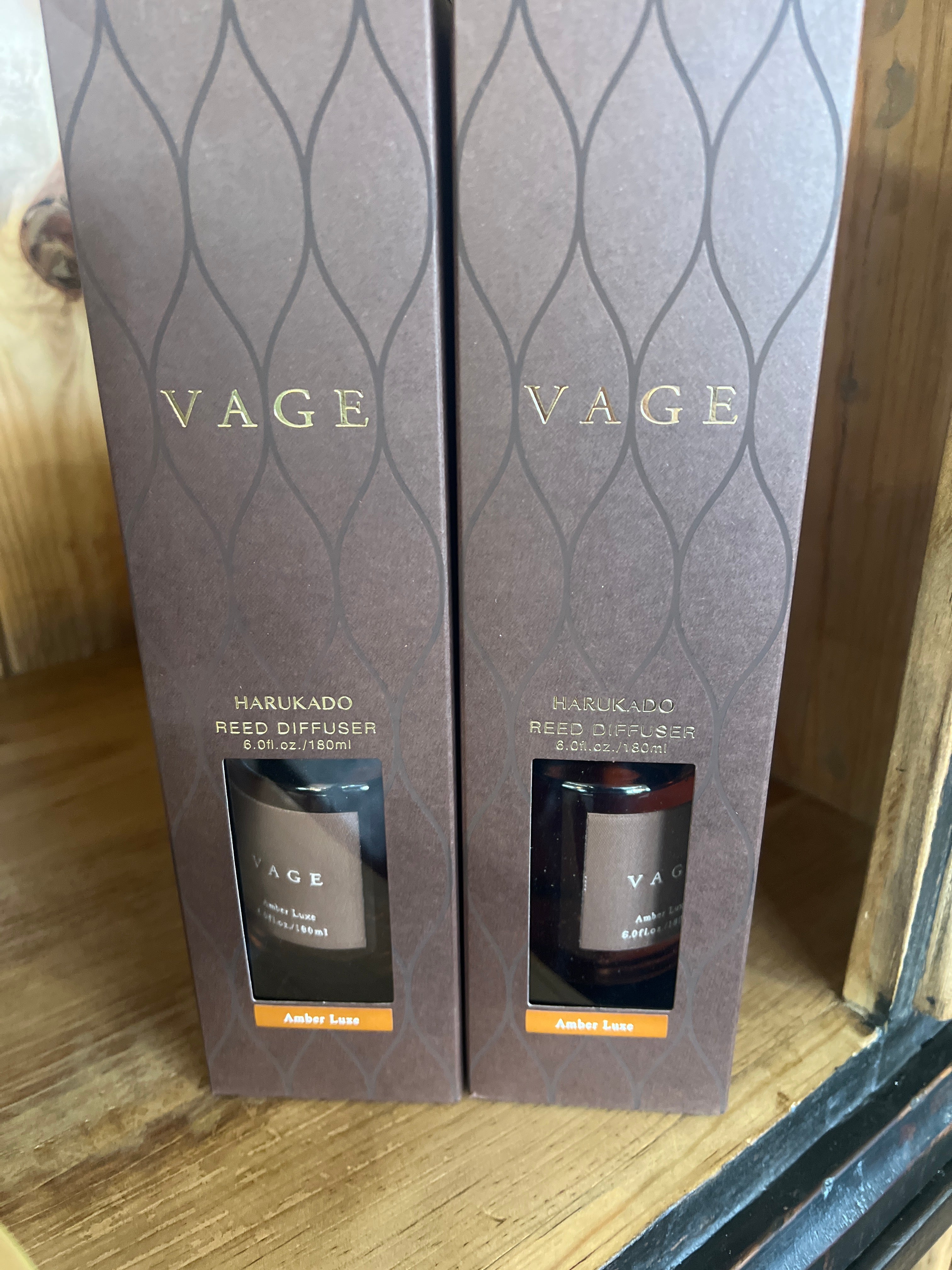 Vage 180 Reed Diffuser- Amber Luxe – Santa Fe Terra