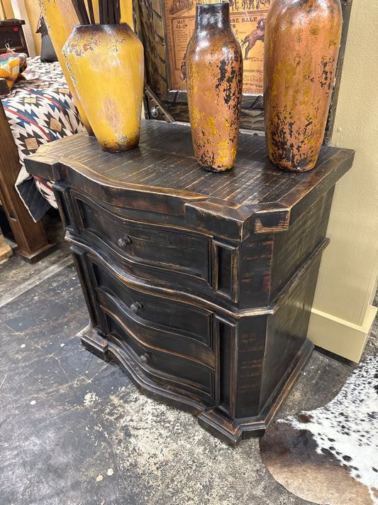 F4 Black Night Stand Large