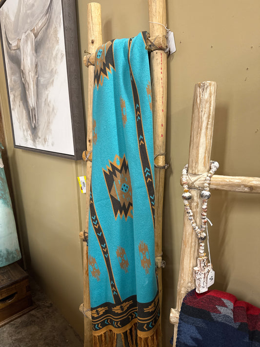 TW THR53 Alpaca Blanket TQ/Coffee