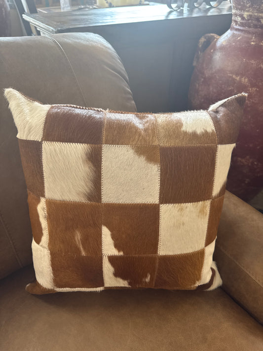 Cowhide Pillow 18”*18”