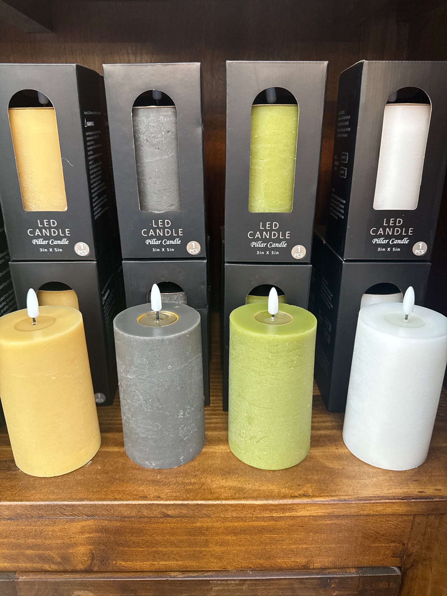 Bidk Small LED Pillar Candle