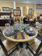F4 60 inch RD Strips Dining Table