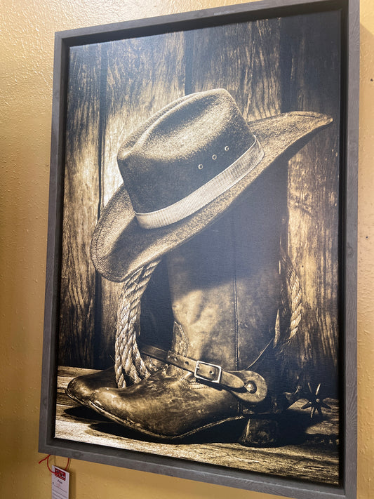 PK Hat On Cowboy Boots