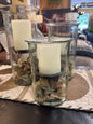 KLCV1022 MINI GLASS CANDLE CYLINDERS W RUSTIC INSERT - SM