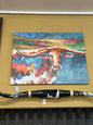 RA Colorful Longhorn Canvas RA0120