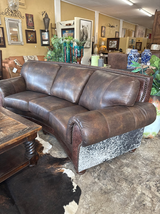 United Leather Jefferson Theatre 3 Seat Sofa