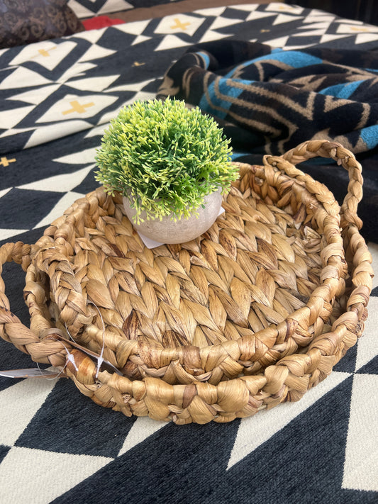 CD Round Hyacinth Tray  Large