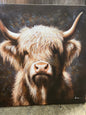 RW HIghland Cow Canvas