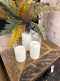 WTC SET OF 3SM  GLASS CANDLES