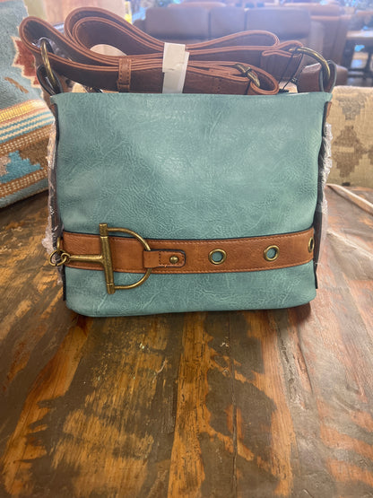 Liz Soto Anna Teal Crossbody 3309