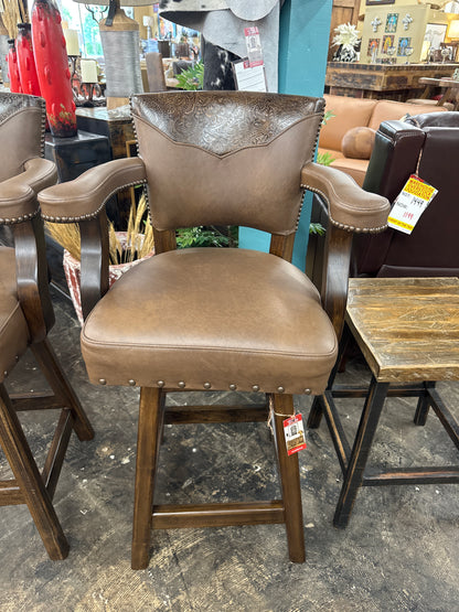 FD Leather Bar Stool 30inch tall