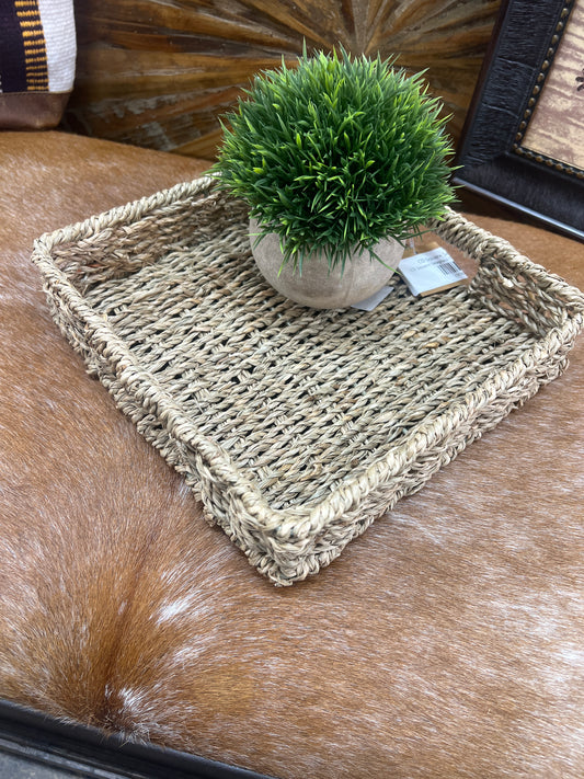 CD Square Seagrass Tray
