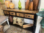 F4 Sofá Table Paxton 4-Dwr. Cascade W 66 D17” H36”