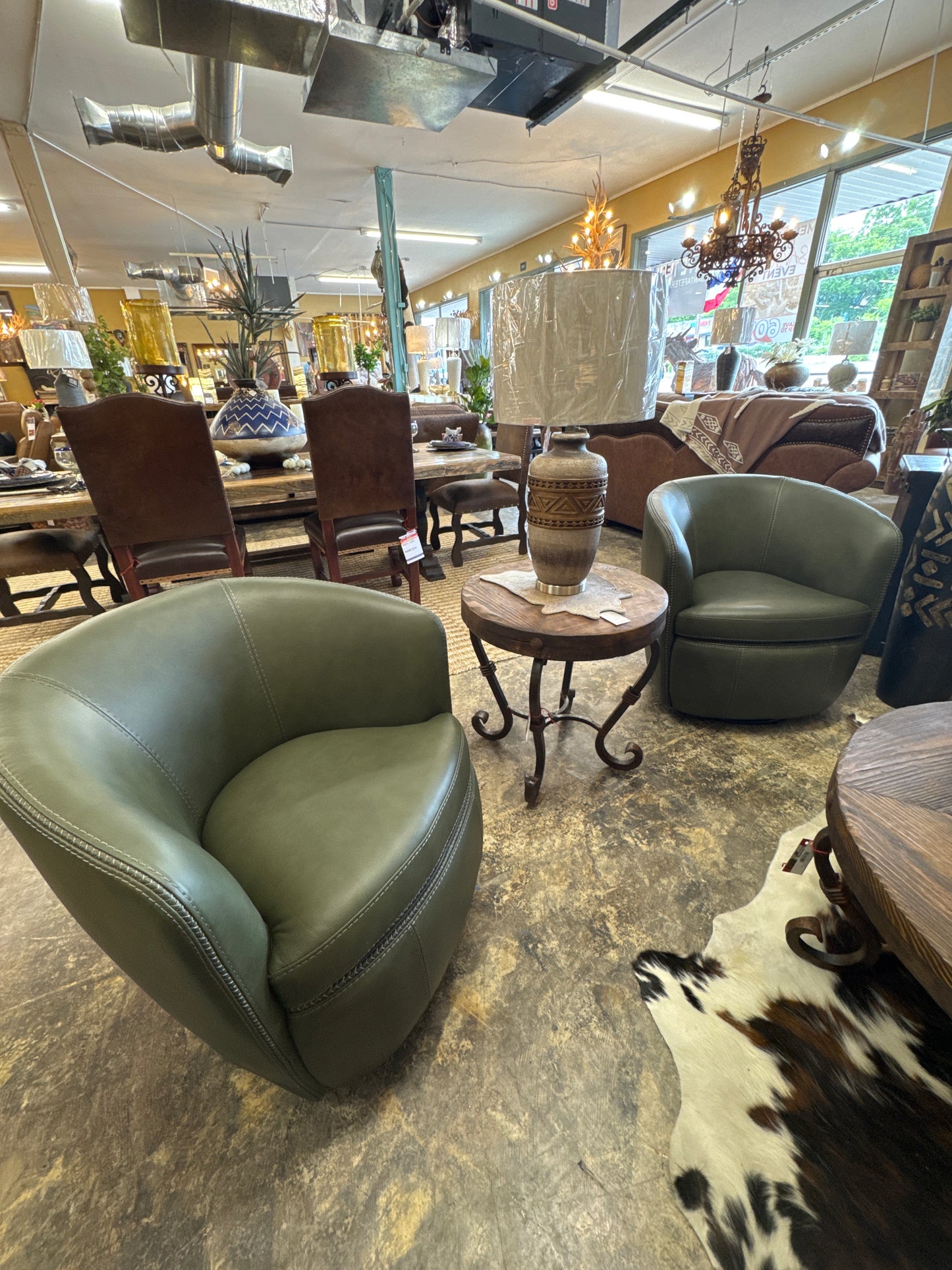 PH SBAR -GREEN SWIVEL CHAIR