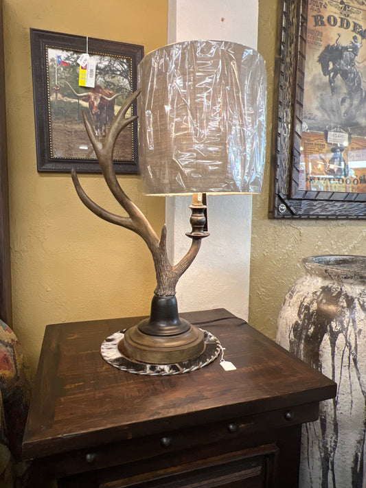 SC Antler Lamp Brown