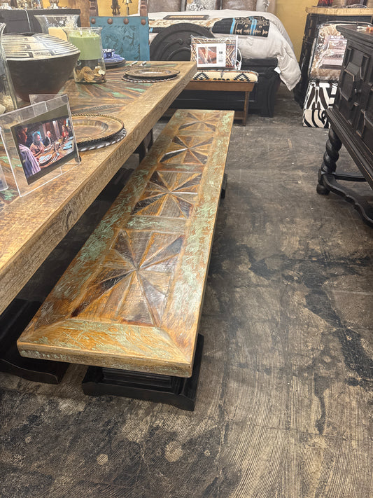 F4 8 ft Sunburst Bench