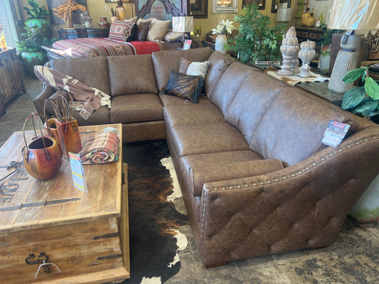 OM Brisbane Leather Sectional