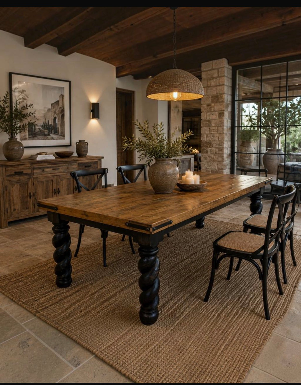 F5 10 FT DINNING TABLE OLD DOOR