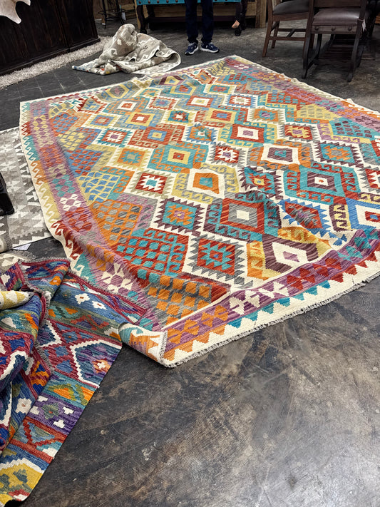 Kilim Rug 11.5*8.7” Multicolor