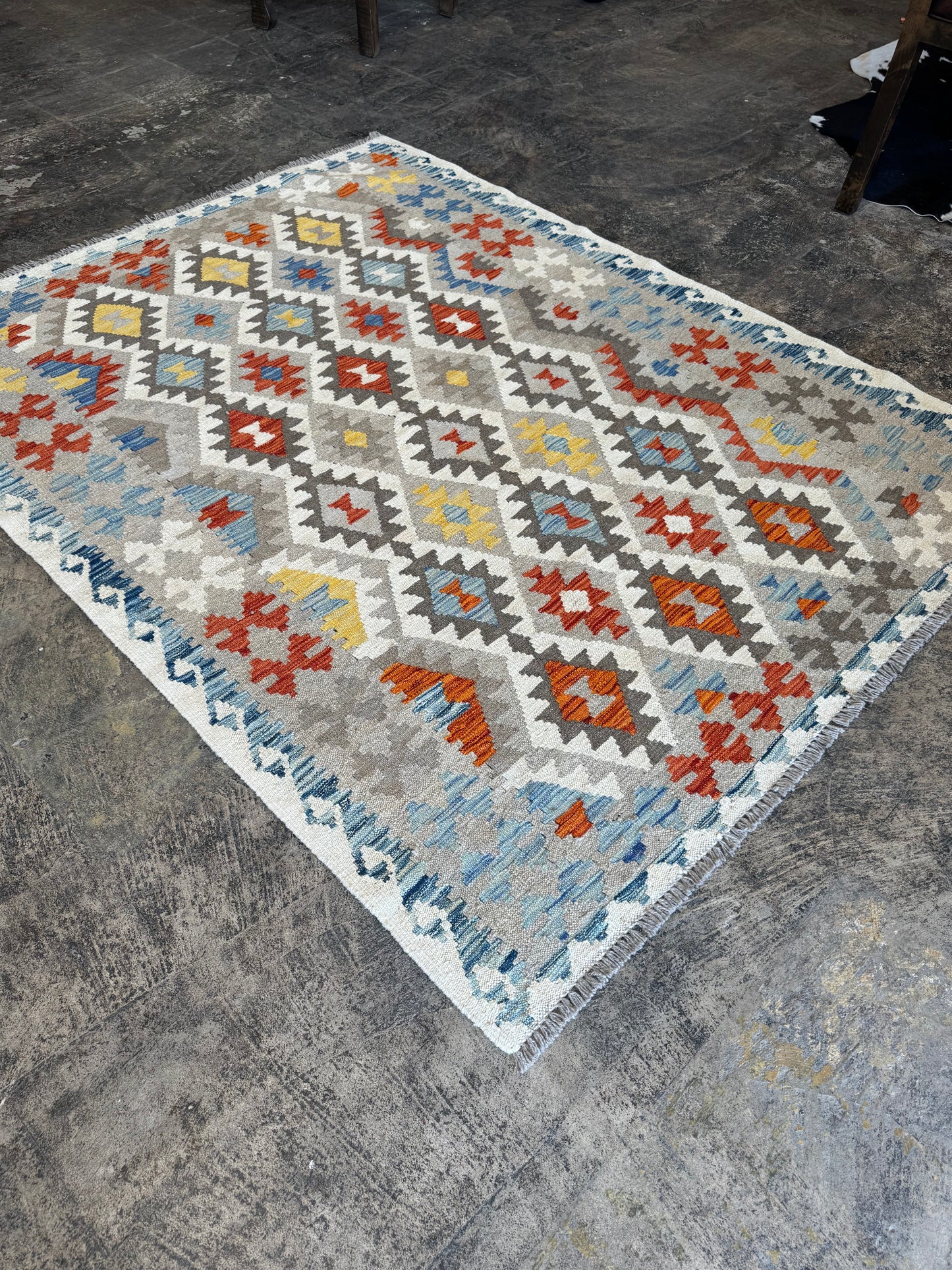 Kilim Rug 6.4ft *5ft Multicolor