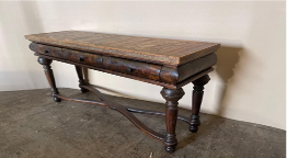 F3 ALONSO CONSOLE OLDWOOD/BLACK NATURAL TOP