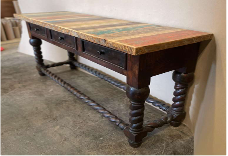 F3 ELLIS CONSOLE OLDWOOD/ BLACK NATURAL TOP