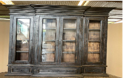 F3 LAUGHTON DISPLAY CABINET ANTIQUE BLACK